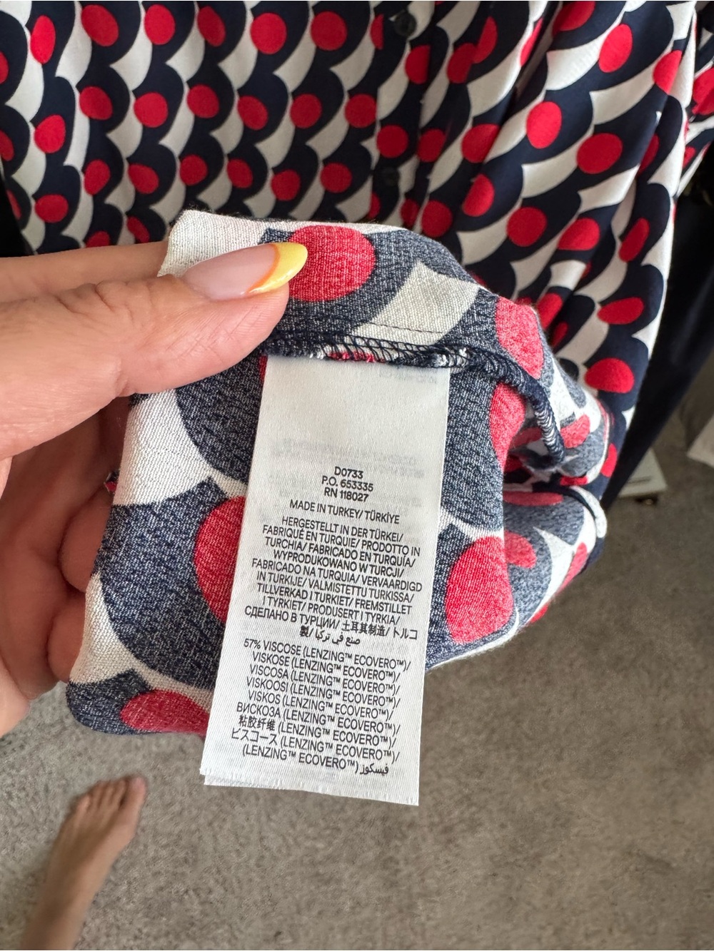 Boden Green Midi Dress with Pink, Orange and Blue Print - Picture 2 of 5